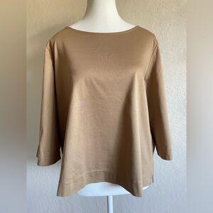 5 for $25 Uniqlo tan top